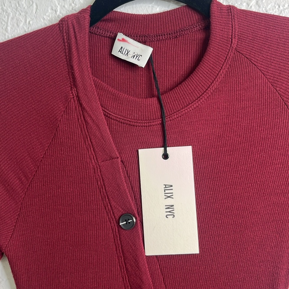 NWT Alix NYC Pearson Dress in Sangria Sz S - Picture 9 of 10